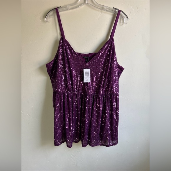 Torrid Women’s 2X Babydoll Tank Top Tunic BUNDLE of 4 Lace Sequin Smocked NWT - Picture 10 of 16